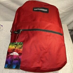 Trailmaker Classic 17" Backpack W/ Adjustable Padded Straps Red New With Tag